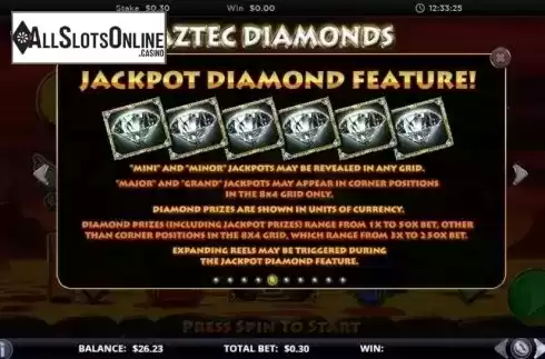 Jackpot 2. Aztec Diamonds from GamesLab