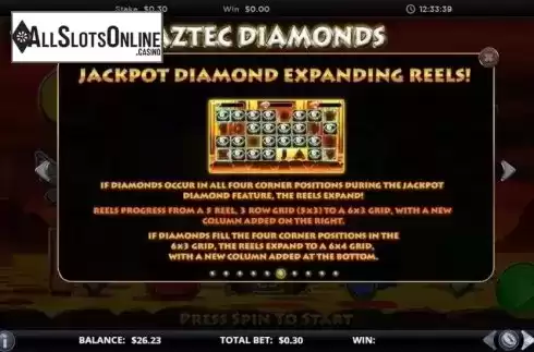 Jackpot 3. Aztec Diamonds from GamesLab