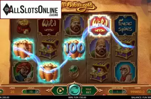 Win Screen 2. Ali Baba's Gold from Leap Gaming