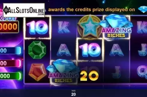 Win Screen 1. Amazing Riches from Pariplay