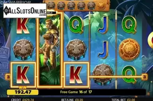 Free Spins 2. Amazon Warrior from Reel Time Gaming