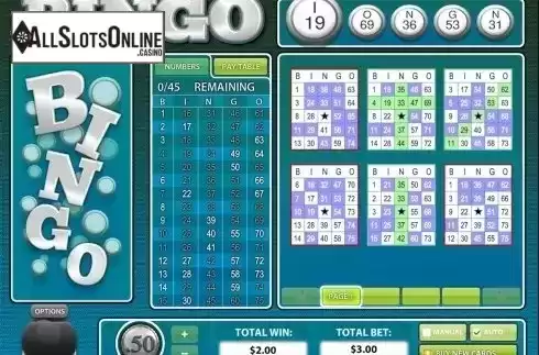 Game workflow 3. American BINGO from Rival Gaming