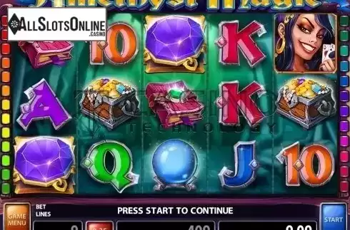 Win Screen . Amethyst Magic from Casino Technology