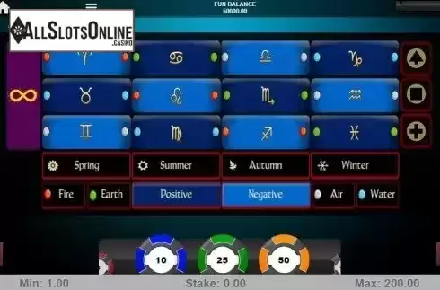 Game Screen 1. Astro Roulette from 1X2gaming