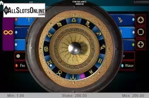 Game Screen 2. Astro Roulette from 1X2gaming