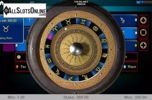 Win Screen. Astro Roulette from 1X2gaming