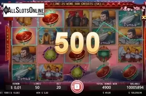 Free Spins screen. Ba Wang Bie Ji from KA Gaming
