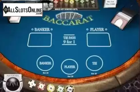 Screen3. Baccarat (Rival) from Rival Gaming