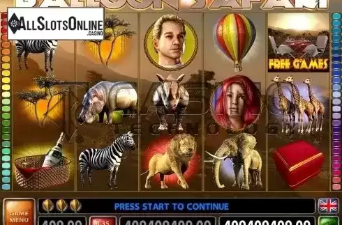 Screen2. Balloon Safari from Casino Technology