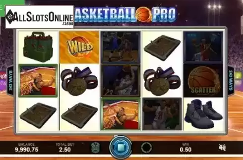 Win Screen. Basketball Pro from Caleta Gaming