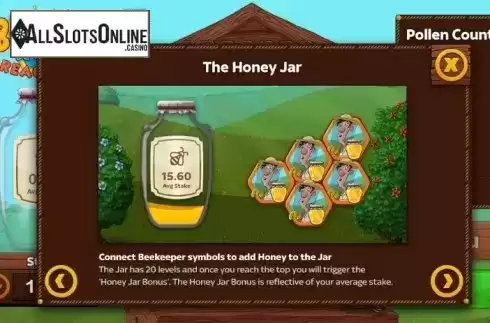 Paytable 1. Beehive Bedlam from CORE Gaming