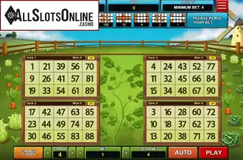 Reel Screen. Bingo Hortinha from Caleta Gaming