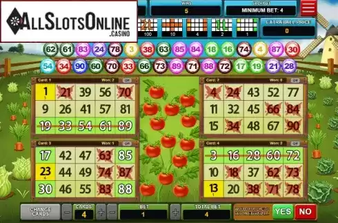 Cash Screen. Bingo Hortinha from Caleta Gaming