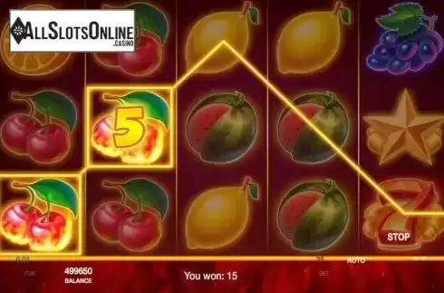 Win Screen 1. Blazing Fruits from InBet Games
