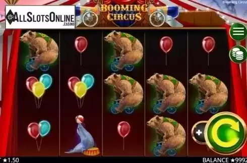 Reel Screen. Booming Circus from Booming Games
