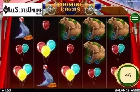 Win Screen. Booming Circus from Booming Games