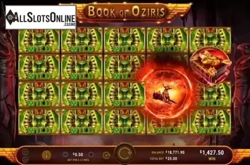 Free Spins 3. Book of Oziris from GameArt