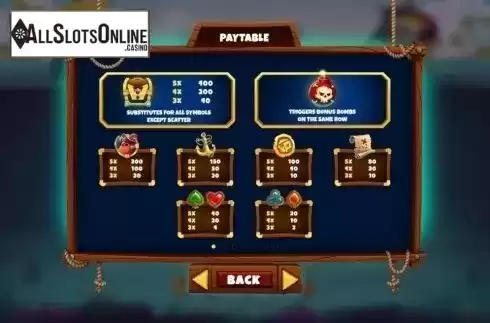 Paytable. Bombs (Playtech) from Playtech
