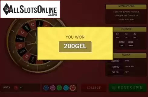 Win Screen 2. Bonus Roulette (Smartsoft Gaming) from Smartsoft Gaming