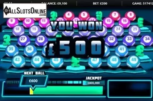 Win Screen. Boss The Lotto from gamevy