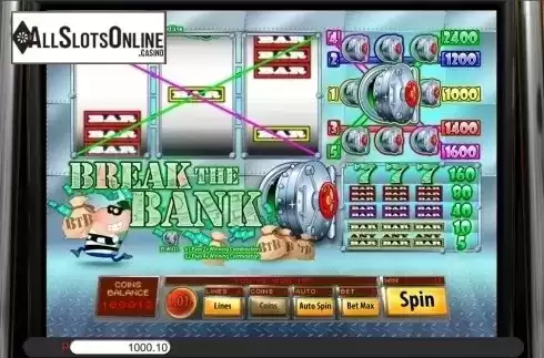 Win Screen . Break the Bank from Genii