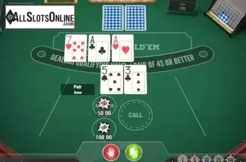 Game Screen. Casino Hold'em (Play'n Go) from Play'n Go