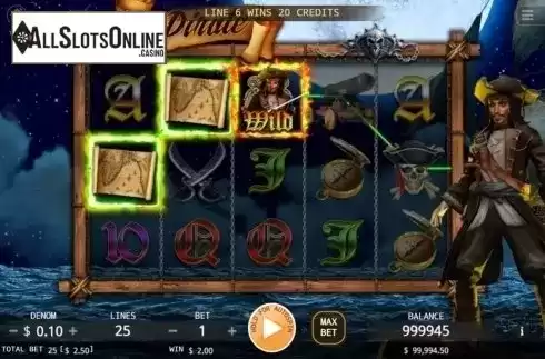 Win Screen. Captain Pirate from KA Gaming