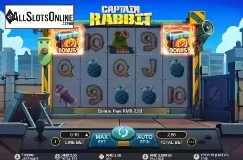Win Screen 1. Captain Rabbit from GamePlay