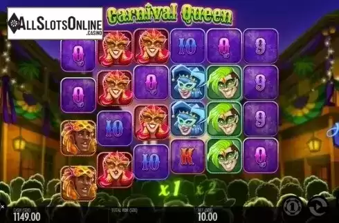 Avalanche screen. Carnival Queen from Thunderkick