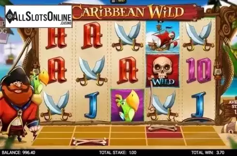 Win screen. Caribbean Wild from CORE Gaming