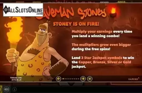 Features 1. Caveman Stoney from GAMING1