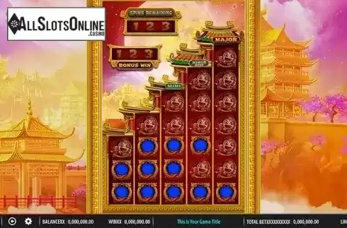 Free spins screen. Celestial King from SG