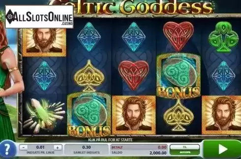 Reel Screen. Celtic Goddess from 2by2 Gaming