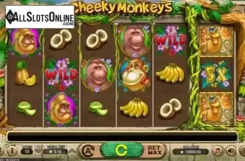 Reel Screen. Cheeky Monkeys from Booming Games