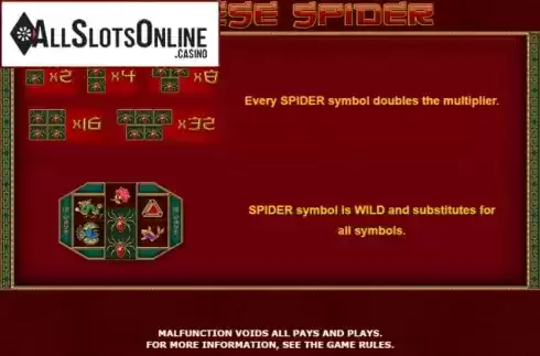 Symbols 2. Chinese Spider from Amatic Industries
