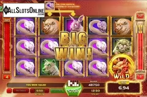 Free Spins Win Screen. Chinese Zodiac (GameArt) from GameArt
