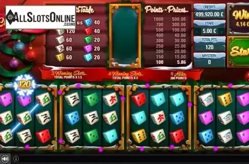 Win Screen 2. Christmas Dice from GAMING1