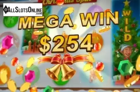 Mega Win Screen. Christmas Spin from NetoPlay