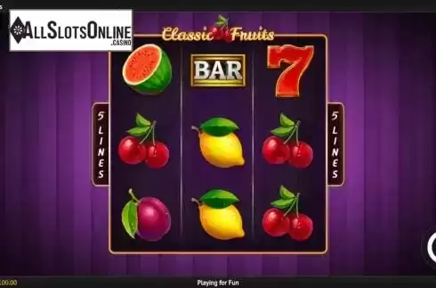 Reel Screen. Classic Fruits from 1X2gaming