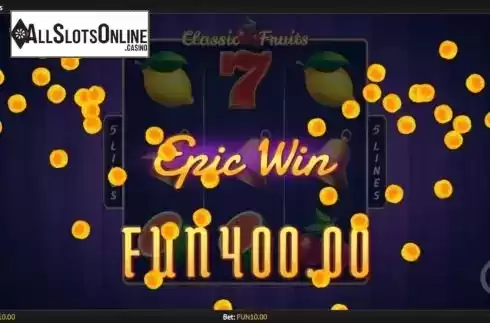 Epic Win. Classic Fruits from 1X2gaming