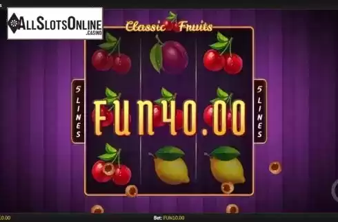 Win Screen 4. Classic Fruits from 1X2gaming