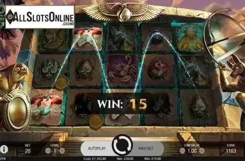 Win screen 2. Coins of Egypt from NetEnt