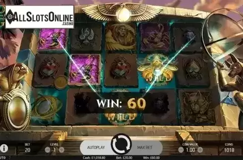 Wild win screen 2. Coins of Egypt from NetEnt