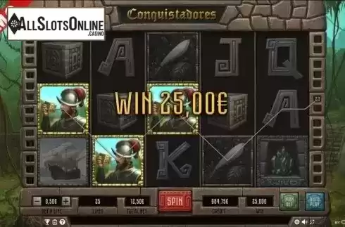 Win screen. Conquistadores from Capecod Gaming