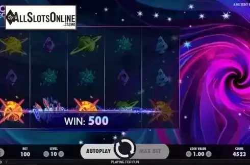 Win Screen . Cosmic Eclipse from NetEnt