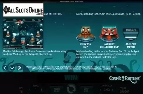 Screen8. Cosmic Fortune from NetEnt