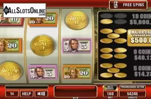 Bonus Game. Crazy Money II from Incredible Technologies