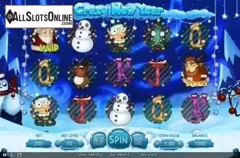 Reel screen. Crazy New Year from Thunderspin