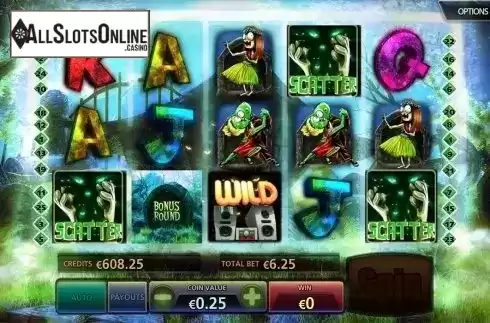 Free spins win screen. Dancin' Zombies from BetConstruct