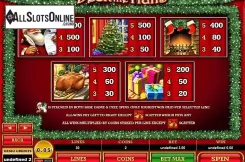 Screen3. Deck the Halls from Microgaming